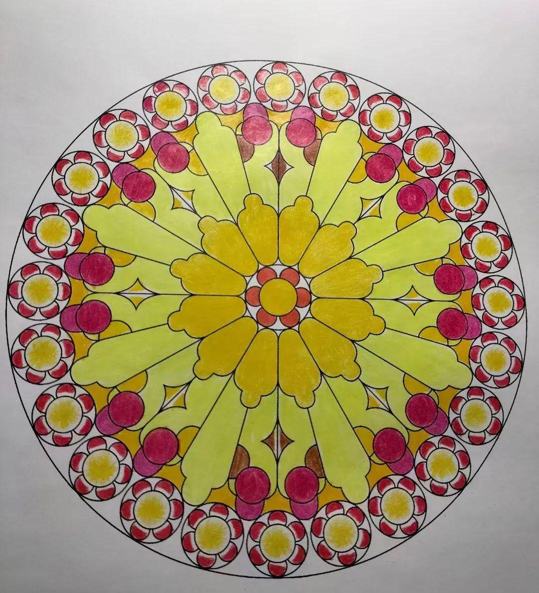 彩绘曼陀罗画