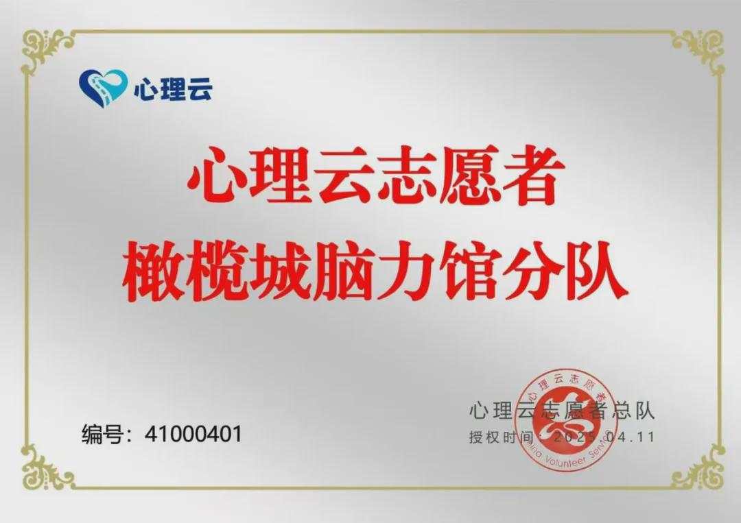 心理云志愿者橄榄城脑力馆分队